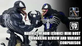 Marvel - Venom Comic Mini Bust Unboxing Review and Variant Comparison