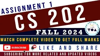 CS202 Assignment 1 2024 | CS202 Assignment 1 solution | CS202