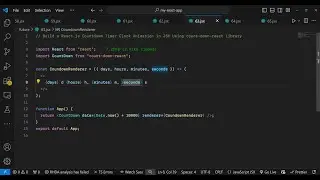 Build a React.js Countdown Timer Clock Animation in JSX Using count-down-react Library