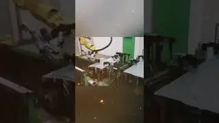 로봇팔 가공 영상Robot arm processing  #lasercutingmachine #lasercuttingmachiens #goldlasercuttingmachine