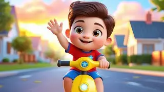 Wheels on the Scooter Song | Fun Ride for Kids | Nursery Rhyme & Action Song | Kids Joyland