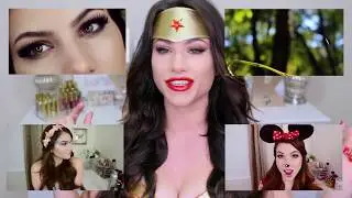 Урок макияжа Чудо-женщины на Хэллоуин! + Идея костюма и прическа!