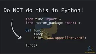 Never Do this in Python