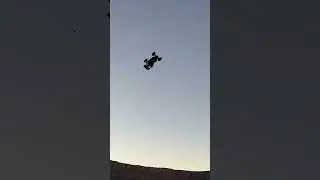 Typhon arrma 3s rc car jumps off cliff