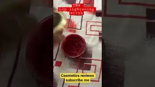 TNW lip lightening scrub review
