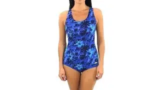 Dolfin AquaShape Conservative Asta Print Lap Suit | SwimOutlet.com