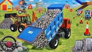 🔴DRIVE JCB 🚧AND TRACTOR LODING STON 🚜 FROM DUMFER TRUCK IN GAME #truck #jcb #dumper #BADALGAMER