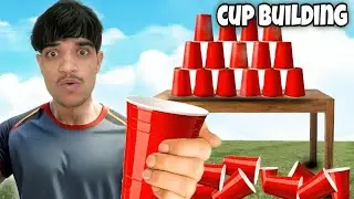 I Built a 500 Cup Tower! (The BIGGEST Plastic Cup Structure EVER!) | anandsempire