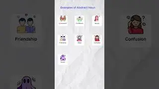 Examples of Abstract Noun  #shorts #noun #english