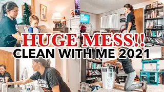 CLEAN WITH ME 2021 TWO HOUR SPEED CLEAN