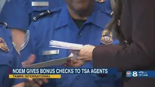 Dozens of TSA agents at TPA receive $10,000 bonus checks for going above and beyond during governmen
