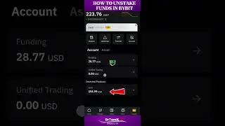 How to UNSTAKE Your FUNDS Successfully in BYBIT