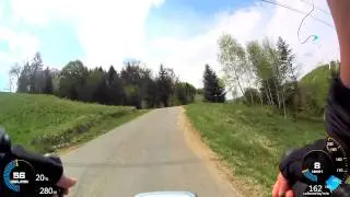Kompilacja ścianek na szosówce - Straszydle