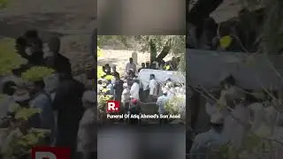 Last Rites Of Atiq Ahmed's son Asad being performed At Prayagraj's Kasari Masari Graveyard