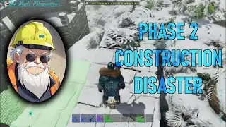 Snow Biome Base Phase 2 Construction Disaster! Ark Survival Ascended - The Island (EP186)