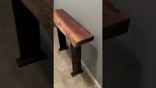 Upgrade Your Table Game by Colliers Wood Shop Live Edge Black Walnut Console Table