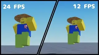 24 FPS vs 12 FPS Comparison (Moon Animation Test)