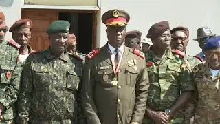 Group photo as Guinea-Bissau General Horta N'Tam appointed 'transition president' | AFP