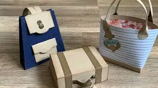 Tutorial: Urlaubsgepäck aus Papier: Koffer, Strandtasche und Rucksack - mit Stampin' Up!