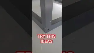 32 mm square section corner joint ideas!aluminium Fabrication #aluminium #jointing #shorts