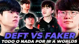 FAKER vs DEFT &iquest;Van a WORLDS o quedan ELIMINADOS? 🔥 - T1 vs KT Rolster