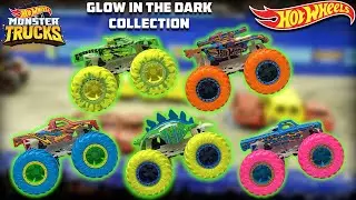HOT WHEELS MONSTER TRUCKS GLOW IN THE DARK COLLECTION 10-PACK!