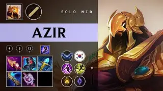 Azir Mid vs Twisted Fate - KR Diamond Patch 26.02