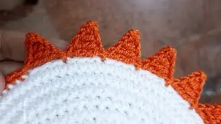 crochet cone/ triangle edges / borders/ edging for beginners