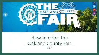 How to enter the 2020 Oakland County Fair 1