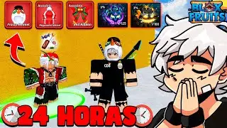 PASSEI 24 HORAS⏰GIRANDO DOCES PRA PEGAR OS ACESSÓRIOS E FRUTAS LIMITADAS NO BLOX FRUITS!!🍬❄️