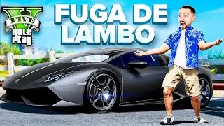 FUGI da POLICIA com o meu LAMBORGHINI HURACAN no GTA RP !