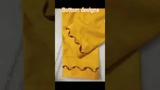 beautiful trouser bottom designs / bottom styles /designer bottoms // pants design // plazo design /