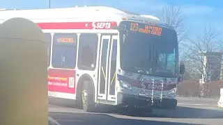 Empty SEPTA 2024 New Flyer XDE40 #3729 on Route 123