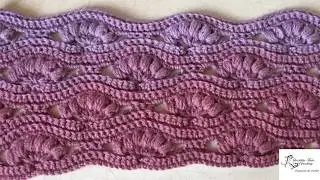 Tuto motif pour couverture, étole, tapis, rideaux au crochet