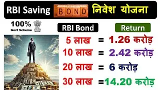 RBI Saving Bond Investment Plan 2025 || Return 2 to 14 Crore  || 100% Guaranteed Return