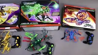 Обзор дронов Stinger, Vulture Strike, Angler Attack, Morph-Zilla от Auldey
