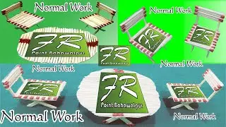 Machis stick chair  how To make Machis stick chair | MATCH STICK CHAIR AND TABLE