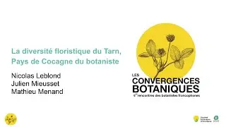 Julien Mieusset- Mathieu Menand - Les 6es Convergences botaniques