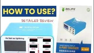 6 port mobile battery charger detailed review #mobile #battery#review #hemug