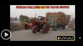 Tractor Wheelie Challenge!​Insane Load Lift! Will This Tractor Survive the Gravity Defying Haul?
