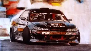 Driftworks Phil Morrison Insane 130mph Drift Entry in 720BHP Driftworks S15, Mallory Park UK