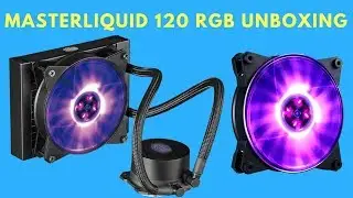 Liquid CPU Cooler RGB 120mm   Cooler Master MasterLiquid 120 Lite Unboxing