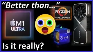 M1 Ultra More Powerful than an i9-12900K and RTX 3090? 64-core Threadripper?