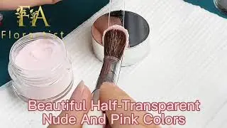 Acrylic Powder - Beautiful Half-Transparent Nude and Pink Colors