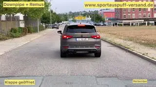 Cupra Ateca OPF Downpipe mit Remus Sportauspuffanlage