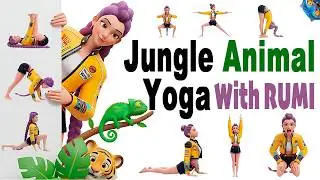 Yoga Poses for Strength & Balance | Easy Jungle Animal Poses for Kids | Happy Yoga GO!