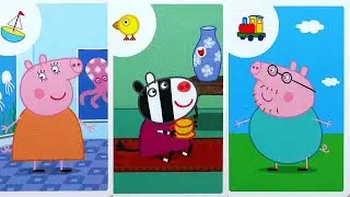 Мама Свинка Зебра Зоя и Папа Свин - играем в Pexeso для детей Peppa Pig