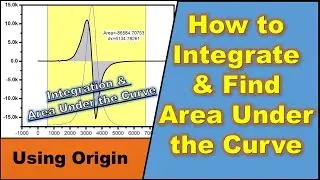 How to find the Area Under the Curve | Integration (in Origin) #origin #areaunderthecurve