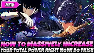 *HOW TO MASSIVELY INCREASE YOUR TOTAL POWER RIGHT NOW!* + MAKE SURE U DO THIS! (Solo leveling Arise)