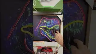 DINOSAUR FANS - LED LIGHT UP T-REX DINOSAUR WALL ART $15.99 - ROOM DECOR - GREAT GIFT IDEAS